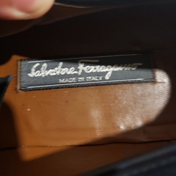 SALVATORE FERRAGAMO Black Cap Toe Suede Oxfords (Size 11) $400.00 - Picture 3 of 5